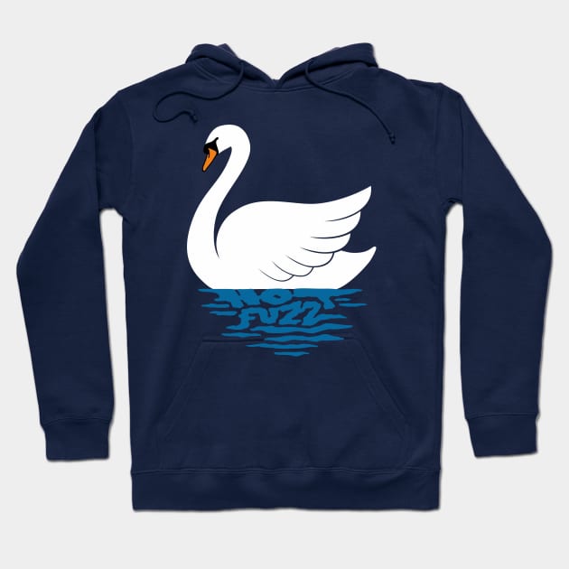 Just The One Swan Actually Hoodie by Byway Design